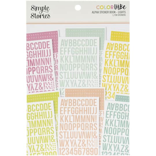 Simple Stories Color Vibe Alpha Sticker Book